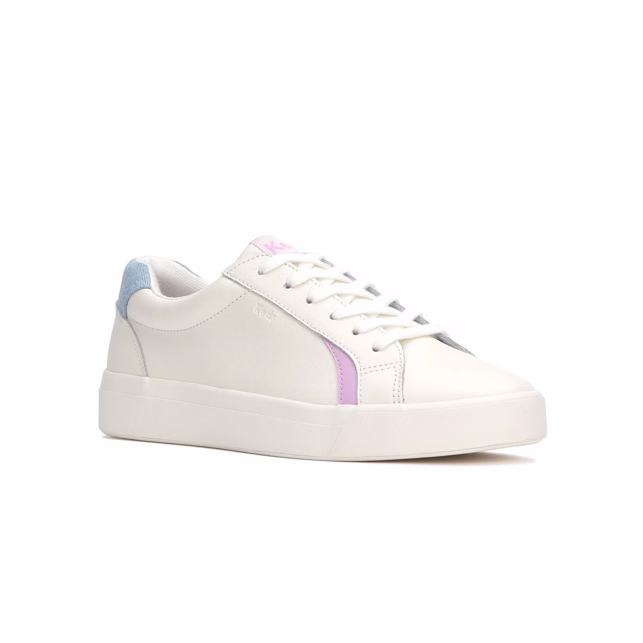 TENIS FEMENINO KEDS PURSUIT LEATHER DENIM HEEL FOB – foto 1